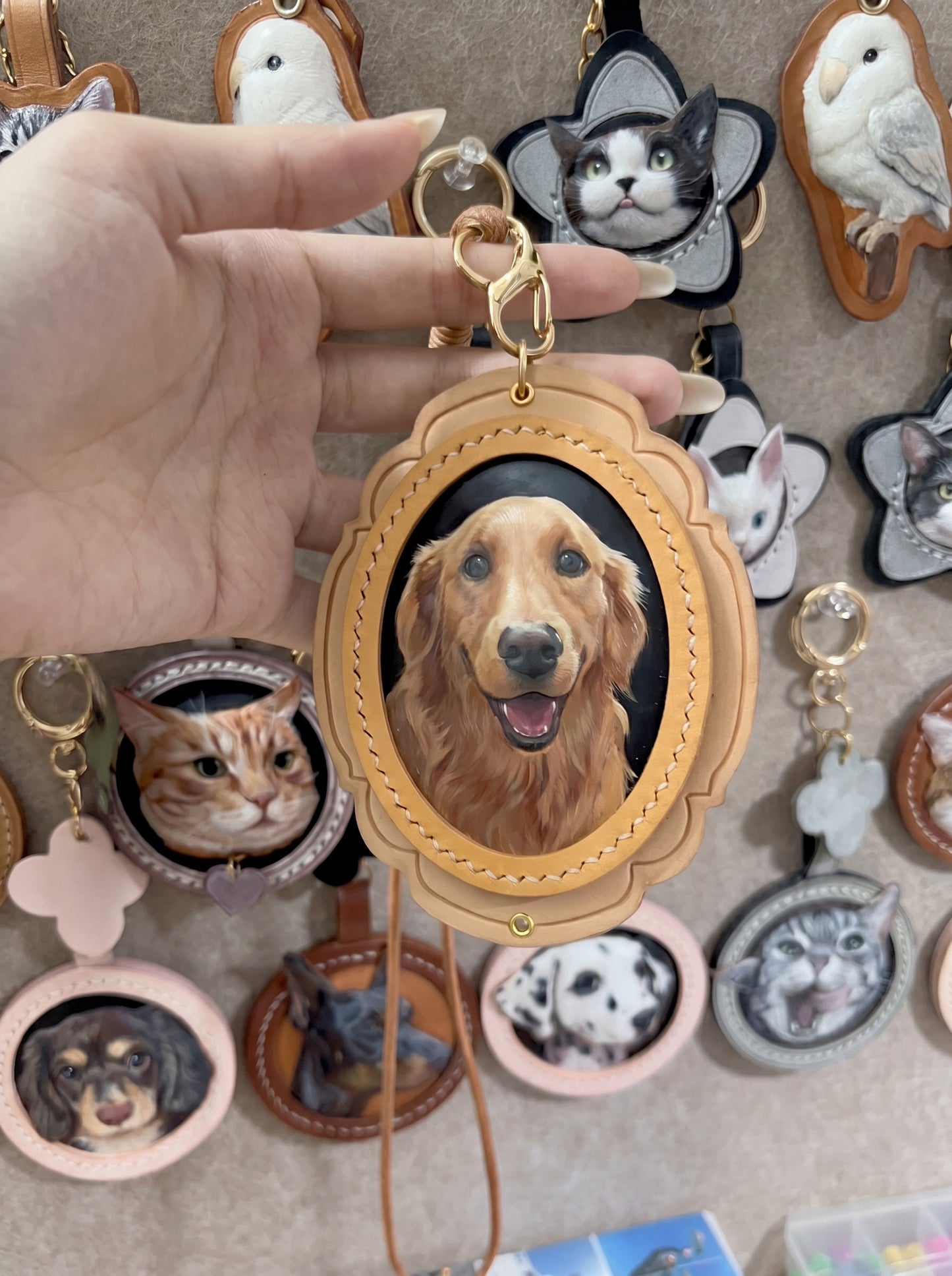 Handmade Leather Pet Portrait