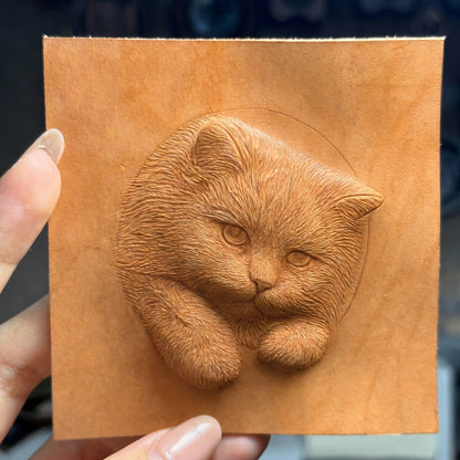 Handmade Leather Pet Portrait