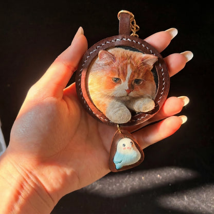 Handmade Leather Pet Portrait