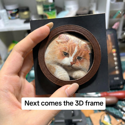 Handmade Leather Pet Portrait