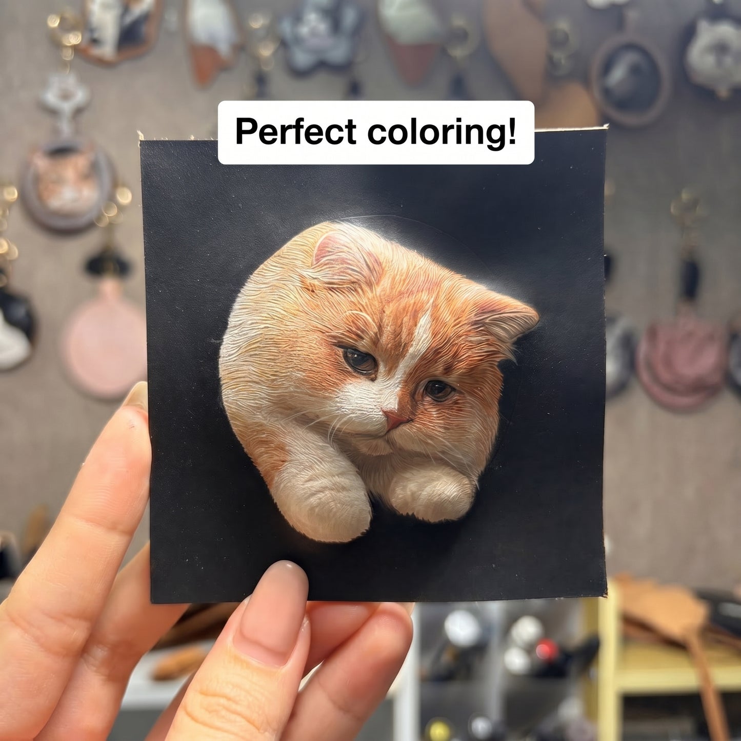 Handmade Leather Pet Portrait
