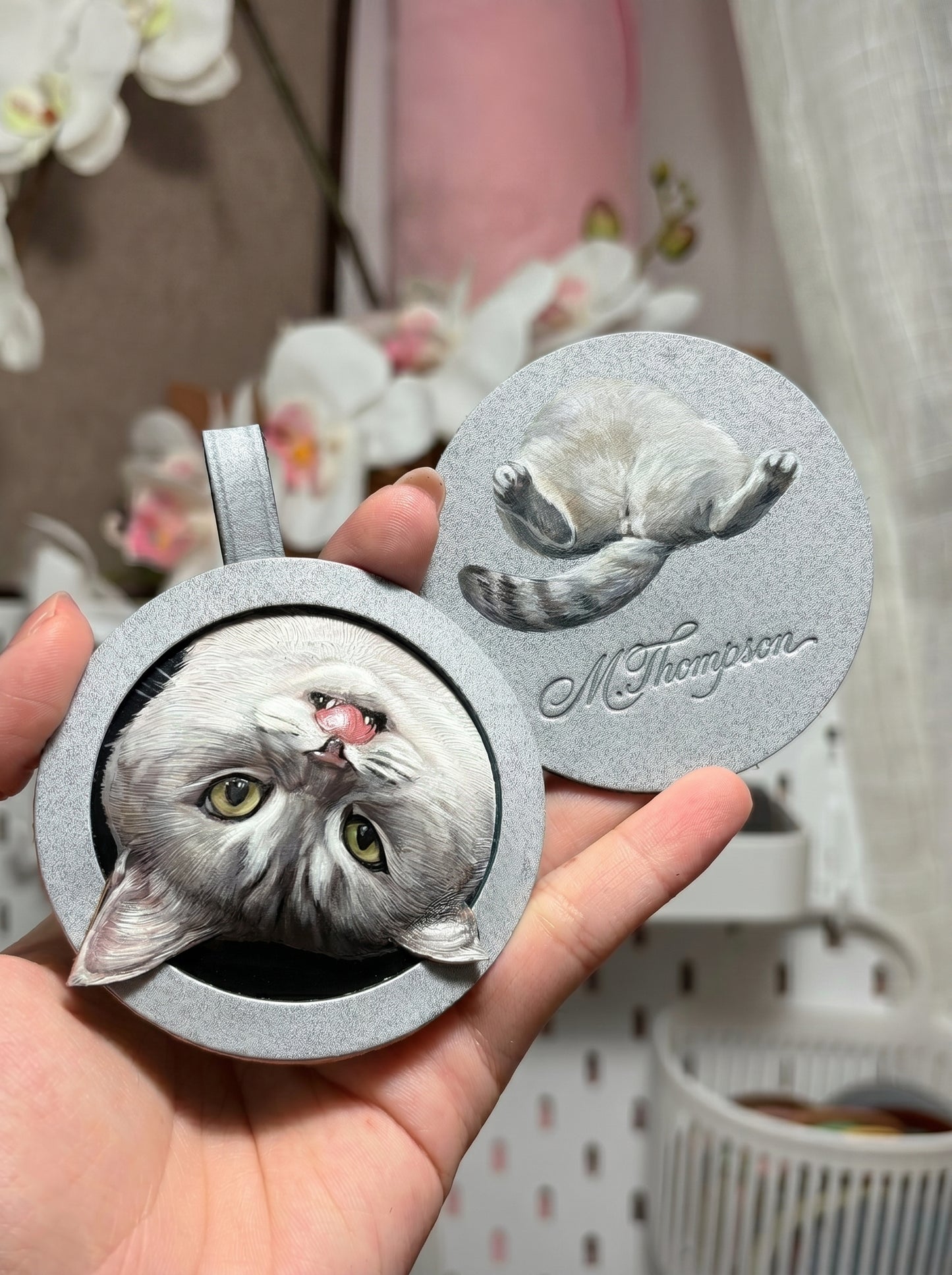 Handmade Leather Pet Portrait