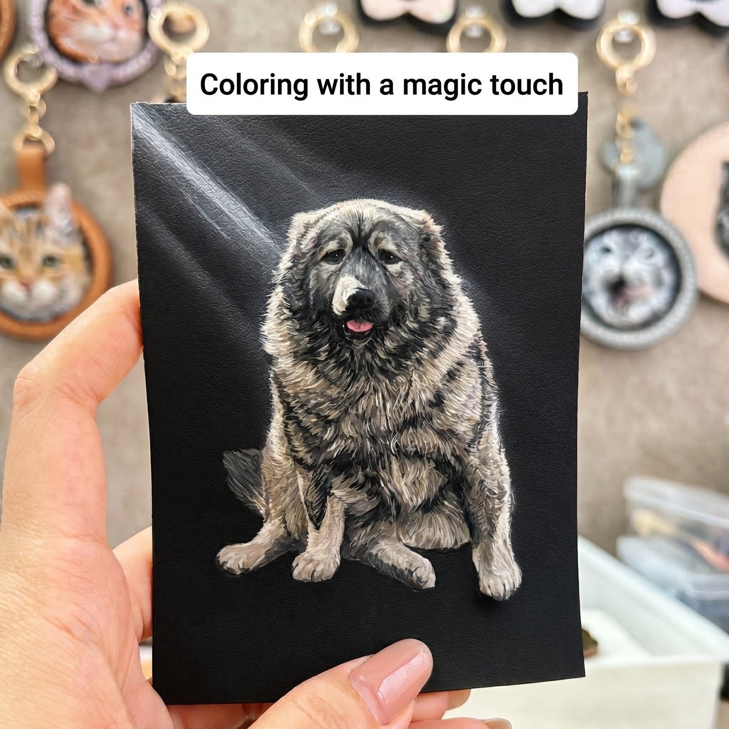 Full-Body Handmade Leather Pet Portrait